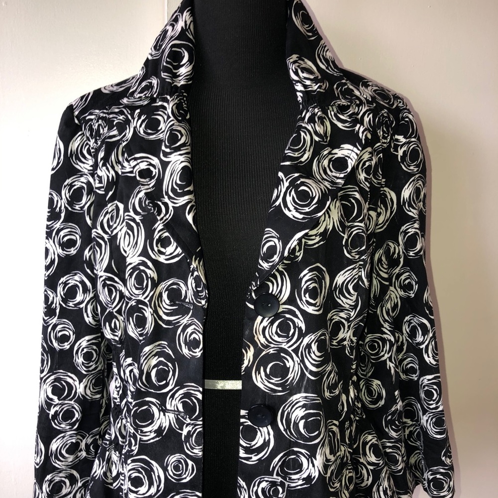 Allison Taylor Abstract Print Boutique Jacket